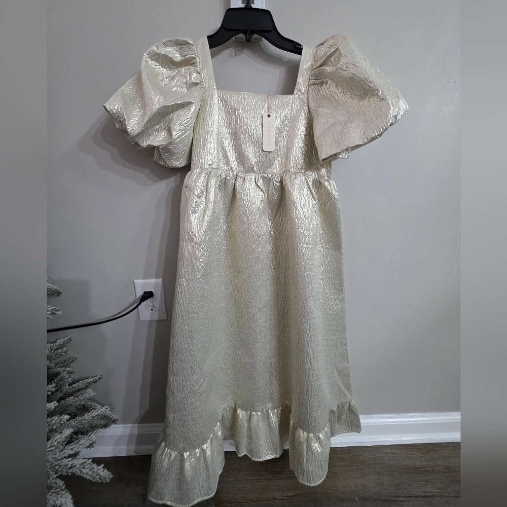 Elegant Cream Kids Dress